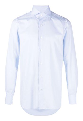 Finamore 1925 Napoli long-sleeve cotton shirt - Blu