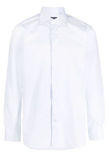 Finamore 1925 Napoli cutway-collar cotton shirt - Bianco