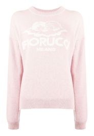 Fiorucci Maglione con ricamo - Rosa