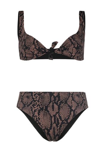 Fisico leopard-print bikini - Marrone