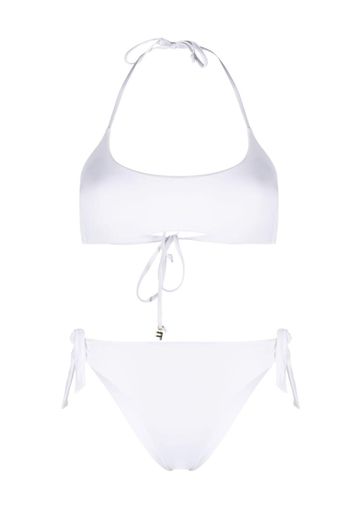 Fisico self-tie bikini set - Bianco