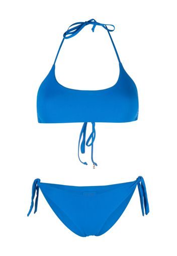 Fisico self-tie bikini set - Blu
