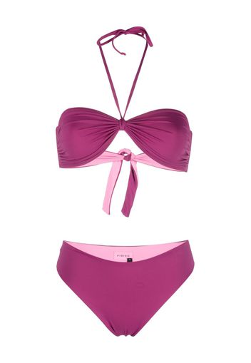 Fisico ruched bandeau bikini set - Viola