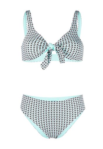 Fisico geometric-print bikini set - Blu