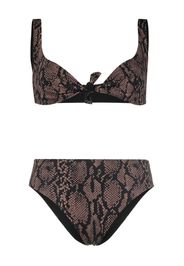 Fisico leopard-print bikini - Marrone