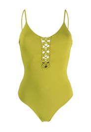 Fisico braided-detail cut-out swimsuit - Verde