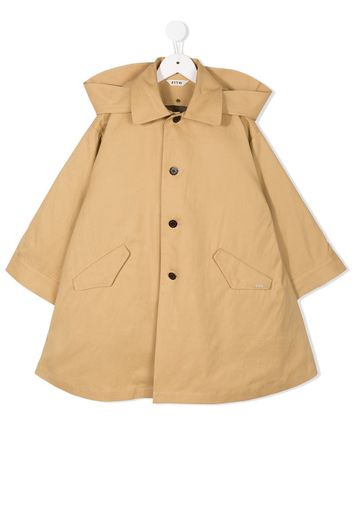 hooded raincoat