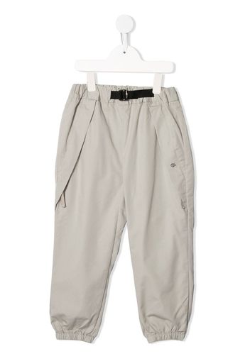 elasticated concealed pocket trousers