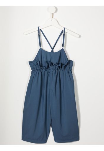 Fith ruffle-trimmed straight jumpsuit - Blu