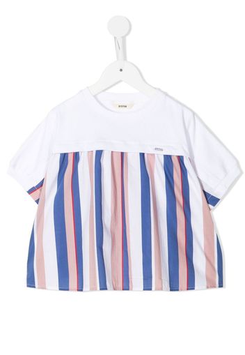 Fith striped short-sleeve T-shirt - Bianco