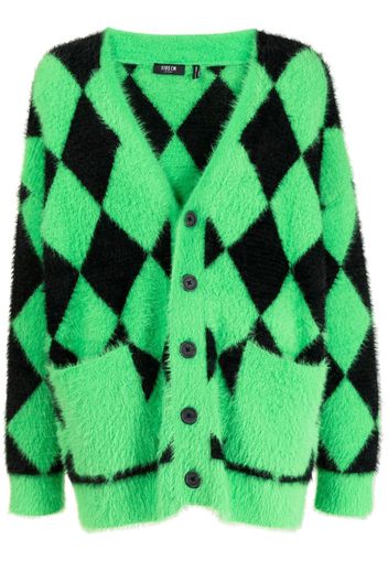 FIVE CM Cardigan a rombi - Verde