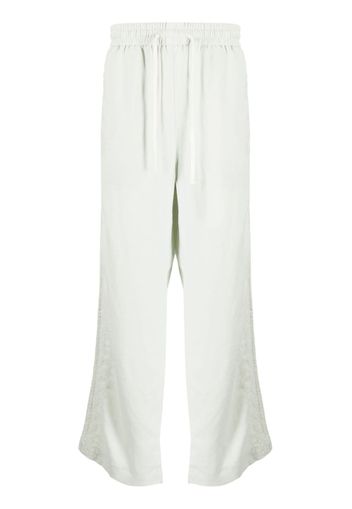 FIVE CM embroidered-detailed trousers - Verde