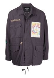 FIVE CM patch detail cotton jacket - Grigio