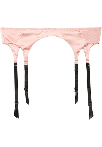 Fleur Du Mal satin garter belt - Rosa