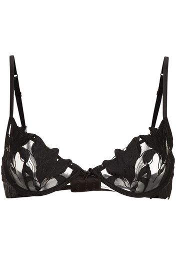 Lily embroidery plunge demi bra