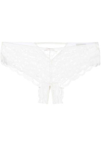 Fleur Du Mal Slip Charlotte - Bianco