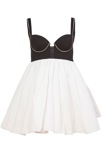 Fleur Du Mal Abito corto Bustier Babydoll - Toni neutri