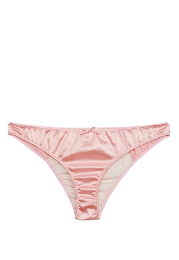 Fleur Du Mal Slip Heart Shaped Cheeky - Pink Lady