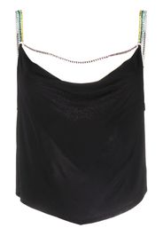 Fleur Du Mal crystal-embellished sleeveless top - Nero