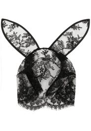 Fleur Du Mal veiled bunny-ears headband - Nero