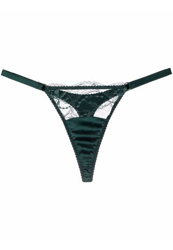 Fleur Of England Ela satin thong - Verde