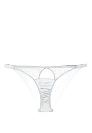 Fleur Of England Slip Sigrid Ouvert con pizzo - Grigio