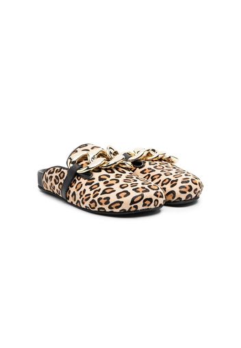 Florens Slippers leopardati - Toni neutri