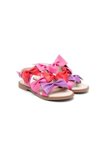 Florens colour-block bow sandals - Rosa