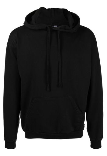 FOO AND FOO logo-patch drawstring hoodie - Nero