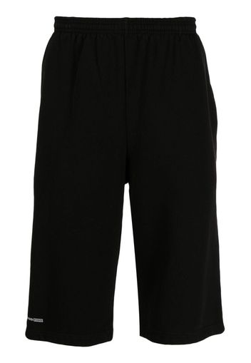 FOO AND FOO logo-print cotton track shorts - Nero