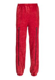 FOO AND FOO Pantaloni dritti con zip - Rosso