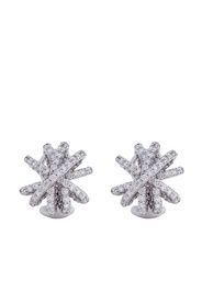 FOPE 18kt white gold diamond pavé earrings - Argento