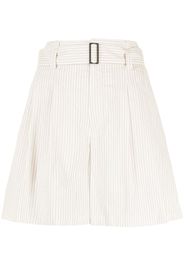 Forme D'expression belted flared shorts - Toni neutri
