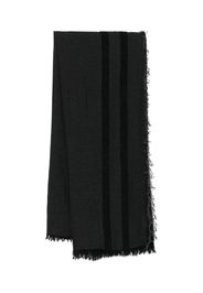 Forme D'expression Sciarpa con bordi sfrangiati - Nero