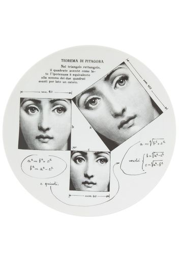 Fornasetti Piatto con stampa - Bianco