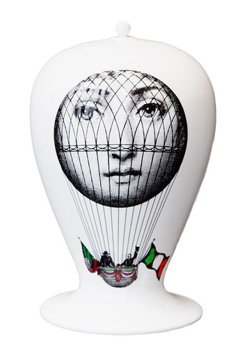 Fornasetti Vaso con mongolfiera - Bianco