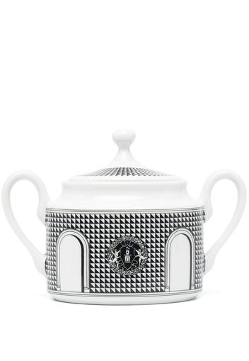 Fornasetti Facciata Quattrocentesca sugar bowl - Bianco