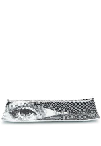 Fornasetti Occhi painted tray - Nero