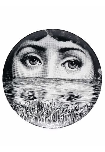 Fornasetti face-print plate - Nero