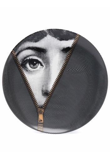 Fornasetti face print plate - Nero