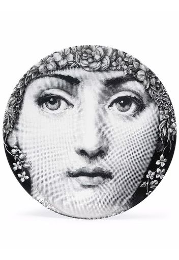 Fornasetti graphic porcelain plate - Nero