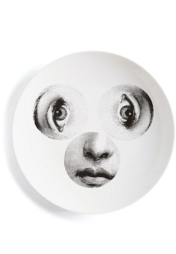 Fornasetti Tema e Variazioni n.40 wall plate - Bianco