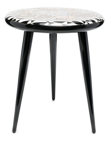 Fornasetti Chiavi e Losanghe stool - Nero