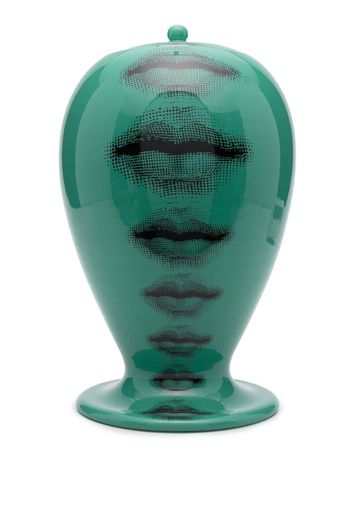 Fornasetti face-print ceramic vase - Verde