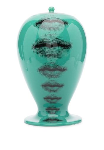 Fornasetti face-print ceramic vase - Verde