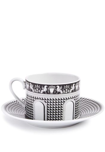 Fornasetti Tazza da tè Facciata Quattrocentesca - Bianco