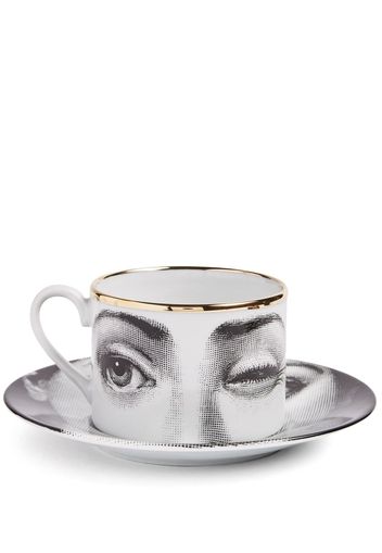 Fornasetti L'antipatico tea cup - Bianco