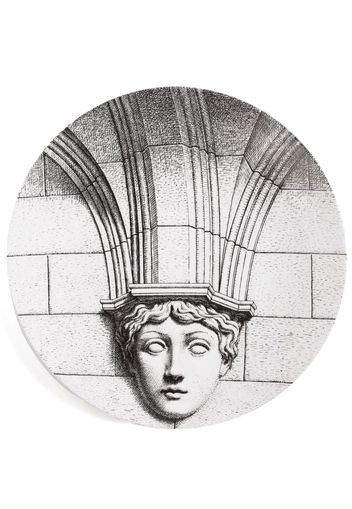 Fornasetti Tema E Variazioni 266 porcelain plate (26cm) - Bianco