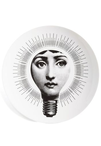 Fornasetti Tema e Variazioni N.83 hand-painted wall plate - Bianco