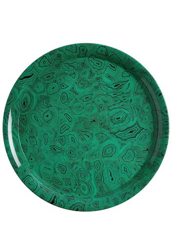 Fornasetti Malachite graphic-print tray - Verde